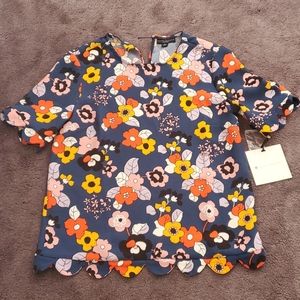 Victoria Beckham floral blouse